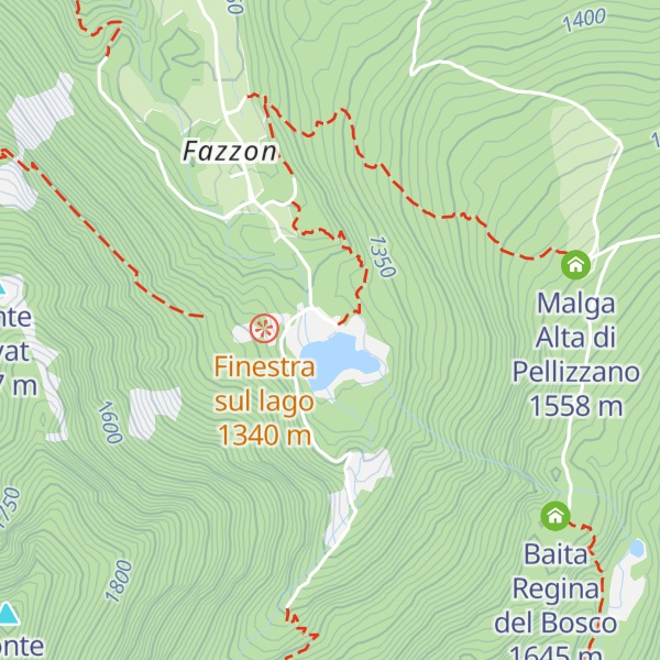 Map of Chalet Ristorante Lago dei Caprioli