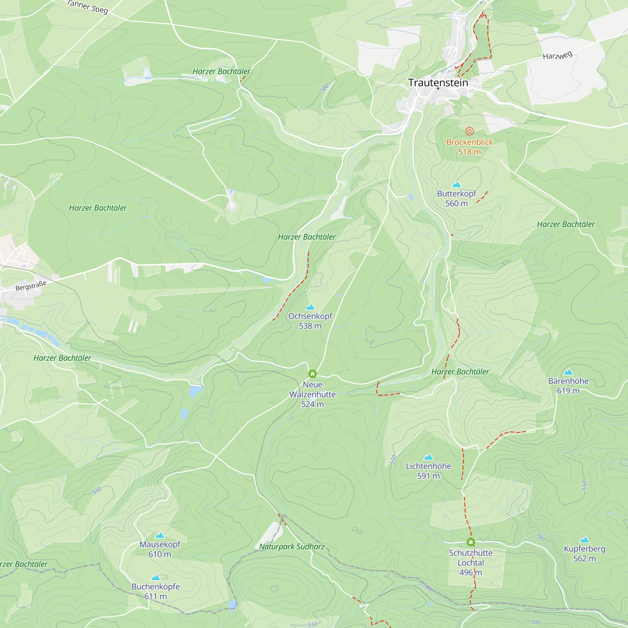 Hüttenkopf map