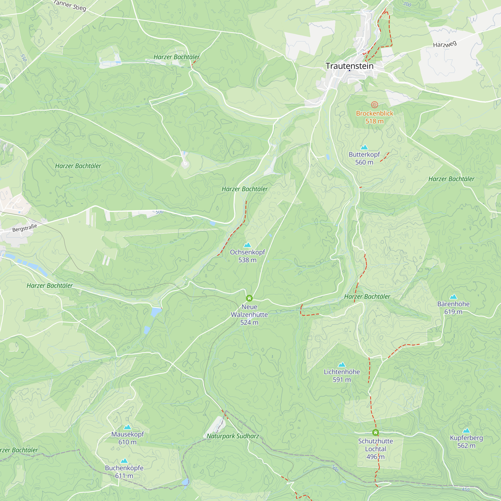 Hüttenkopf map