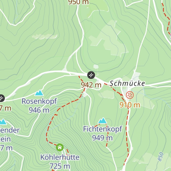 Map of Gasthaus Suhler Hütte