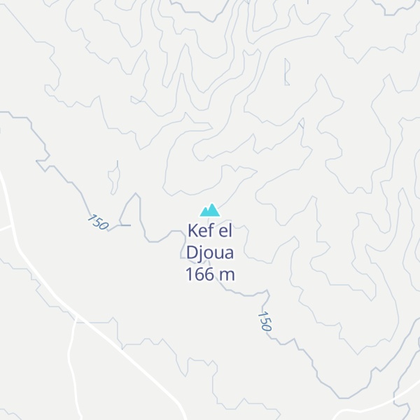 Map of Kef el Djoua
