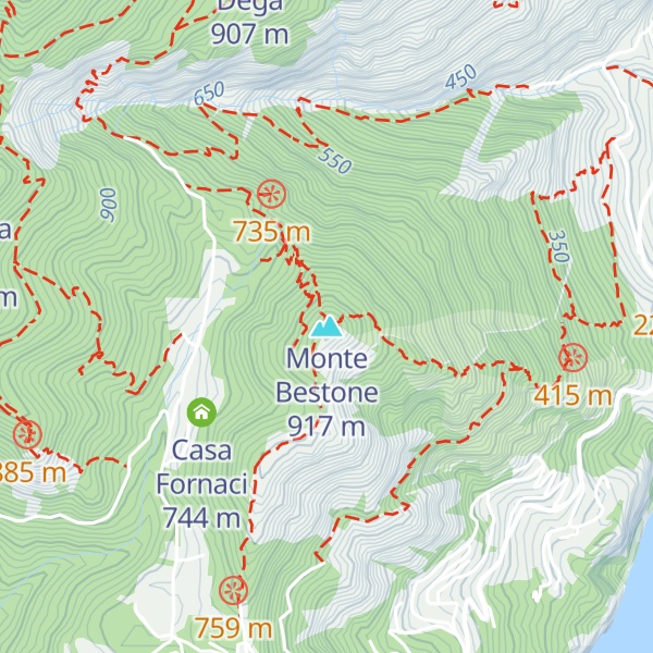 Map of Monte Bestone