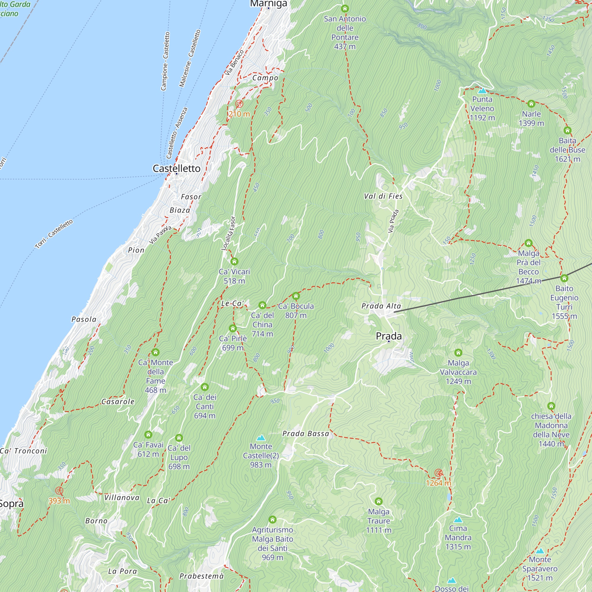 Ca' Bocula map
