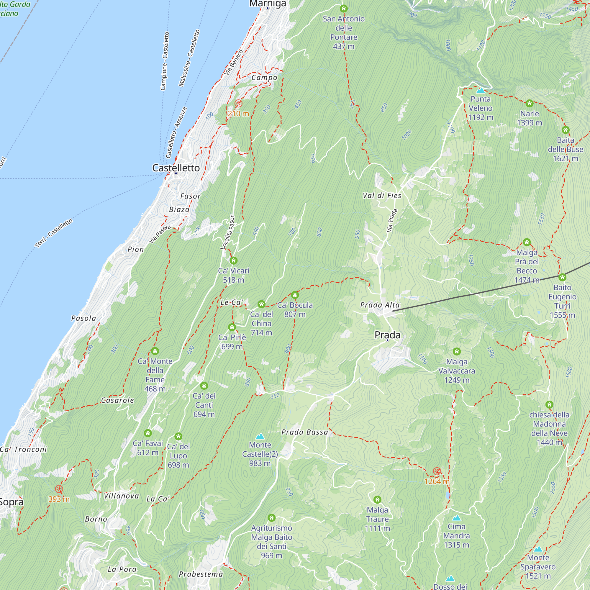 Ca' Bocula map