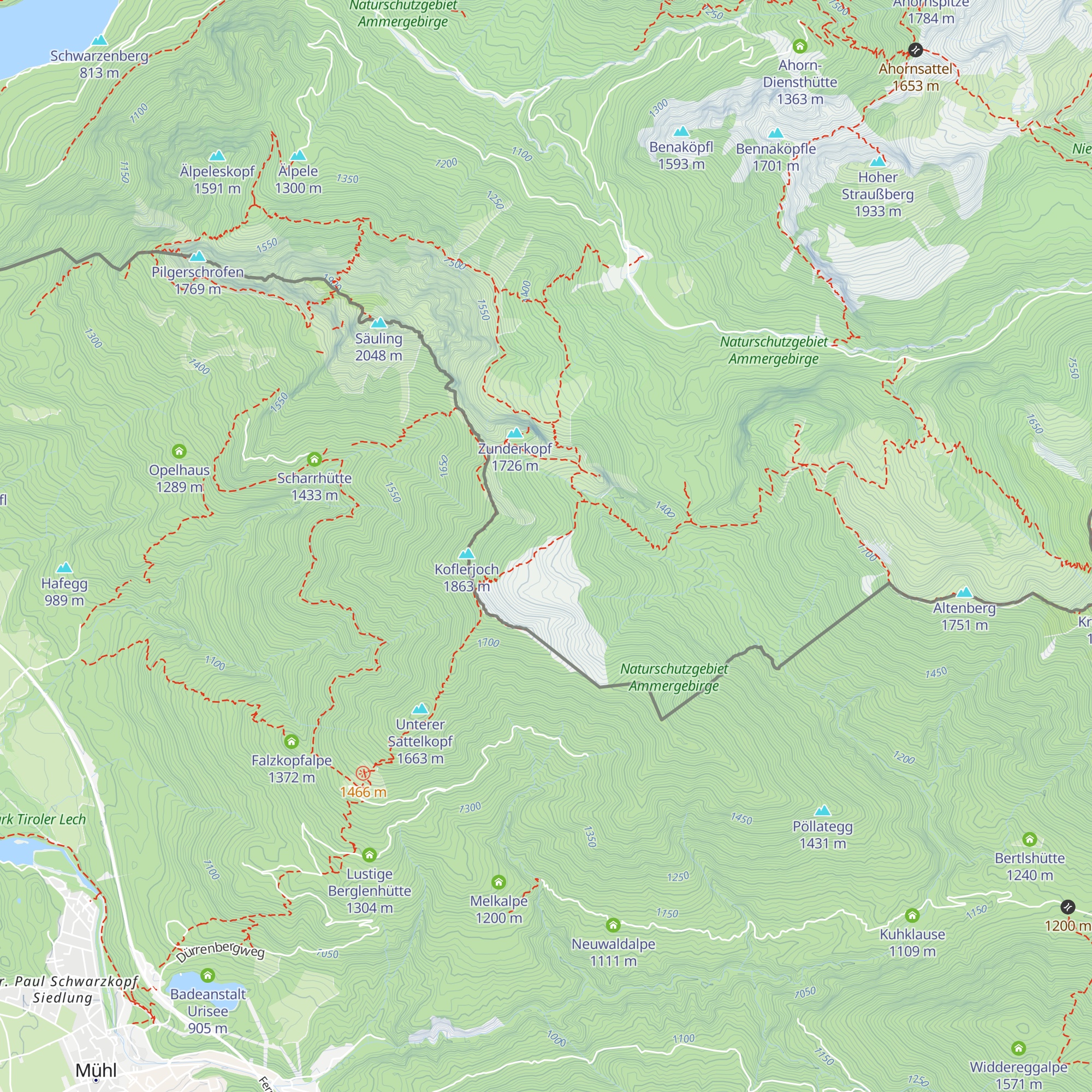 Sepp-Sollner-Hütte map