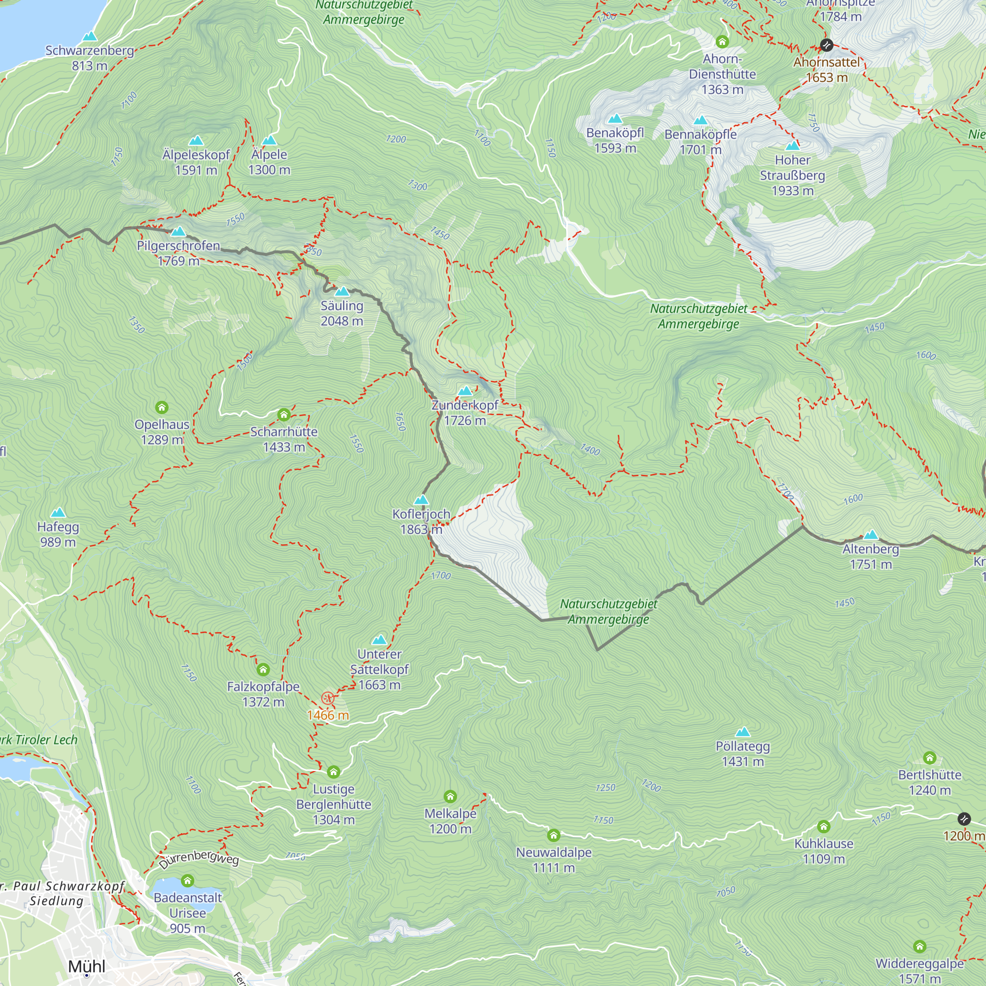 Sepp-Sollner-Hütte map