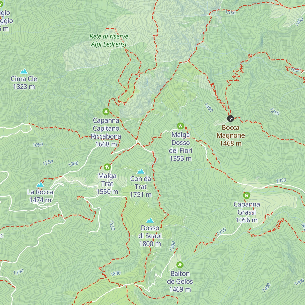 Rifugio Bocca di Trat "Nino Pernici" map