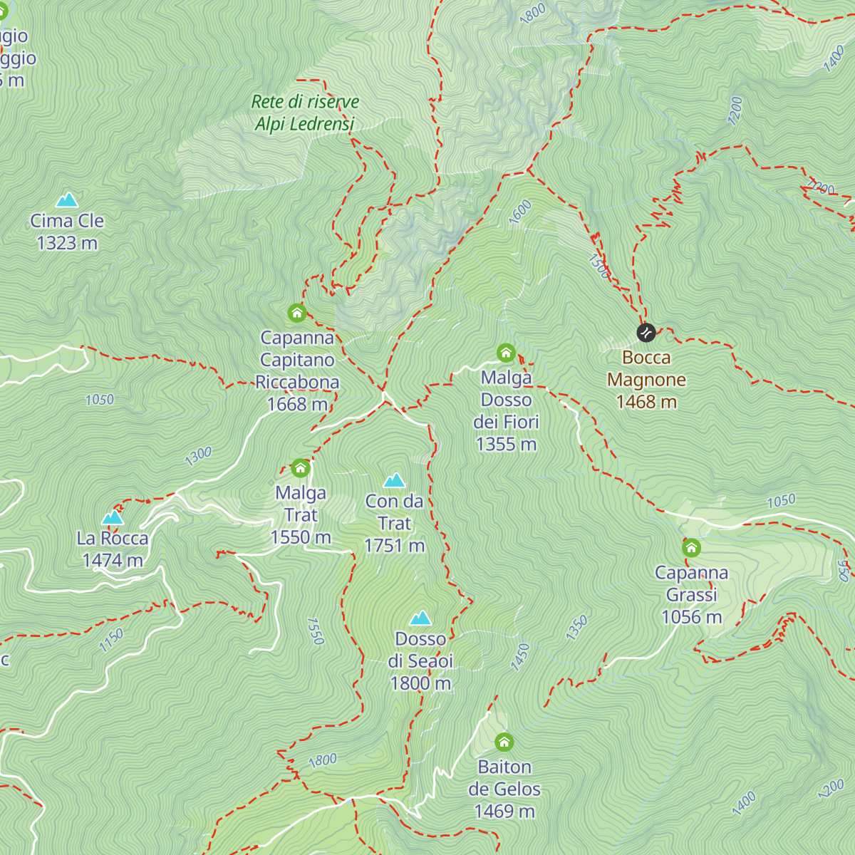 Rifugio Bocca di Trat "Nino Pernici" map