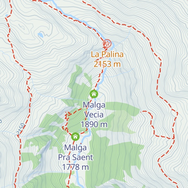 Map of Malga Vecia