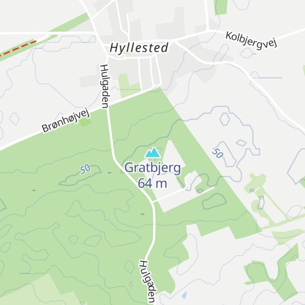 Map of Gratbjerg