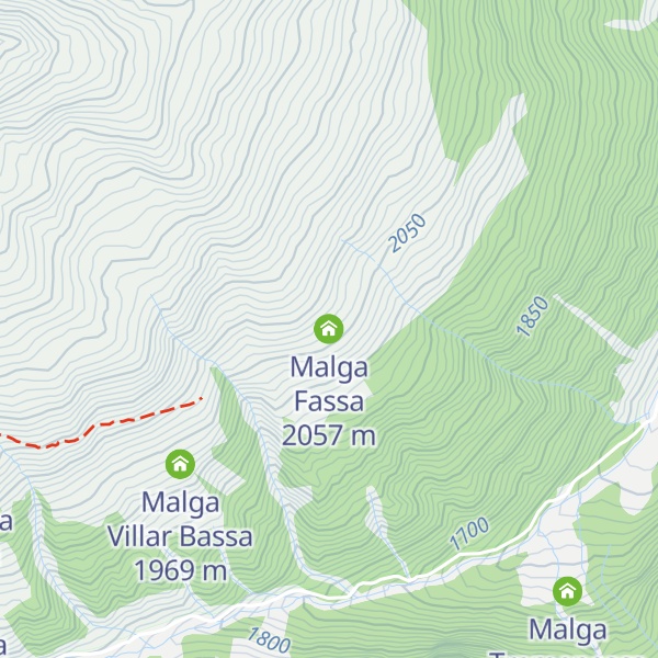Map of Malga Fassa