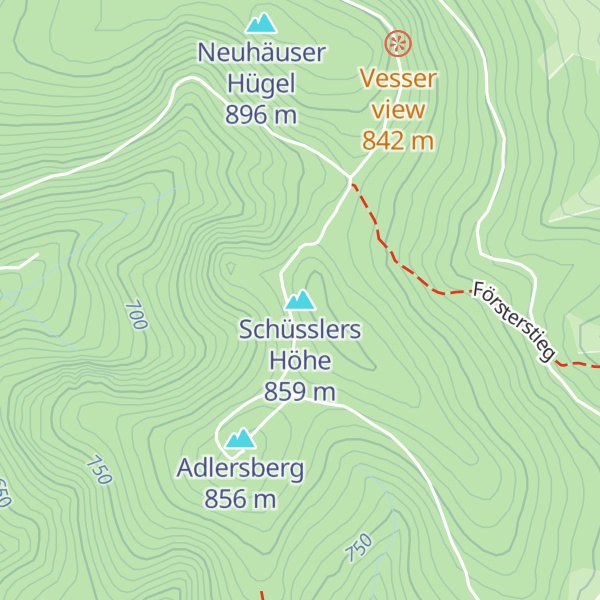 Map of Schüsslers Höhe