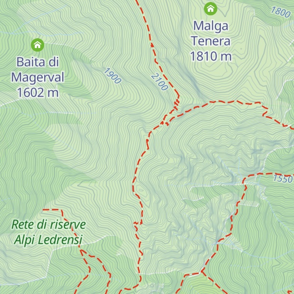 Map of Corno di Pichea