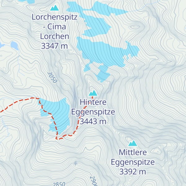 Map of Hintere Eggenspitze