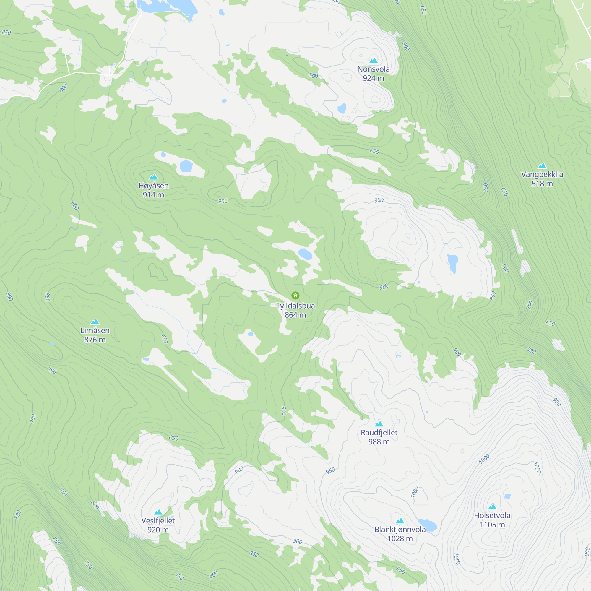Tylldalsbua map