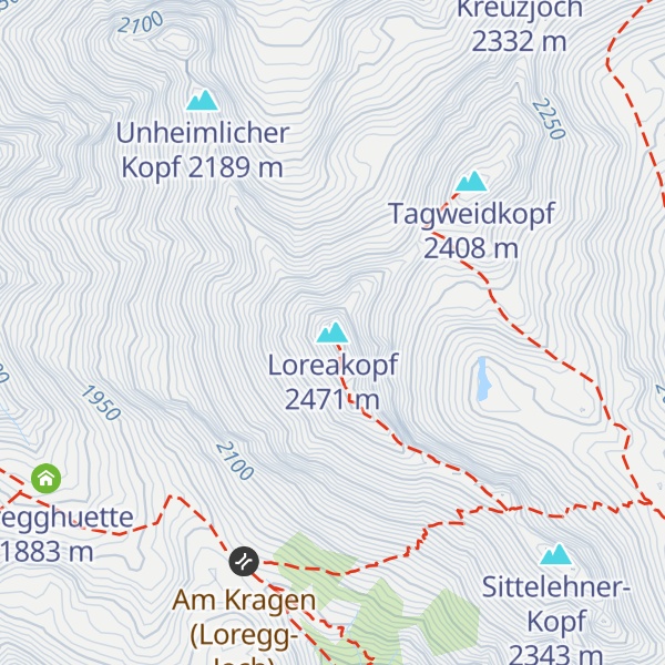 Map of Loreakopf