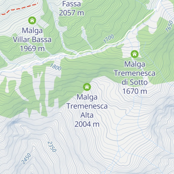 Map of Malga Tremenesca Alta