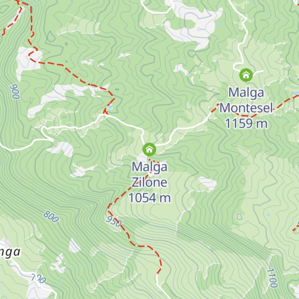 Map of Malga Zilone
