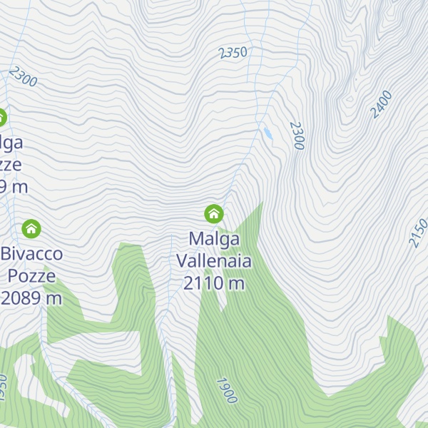 Map of Malga Vallenaia