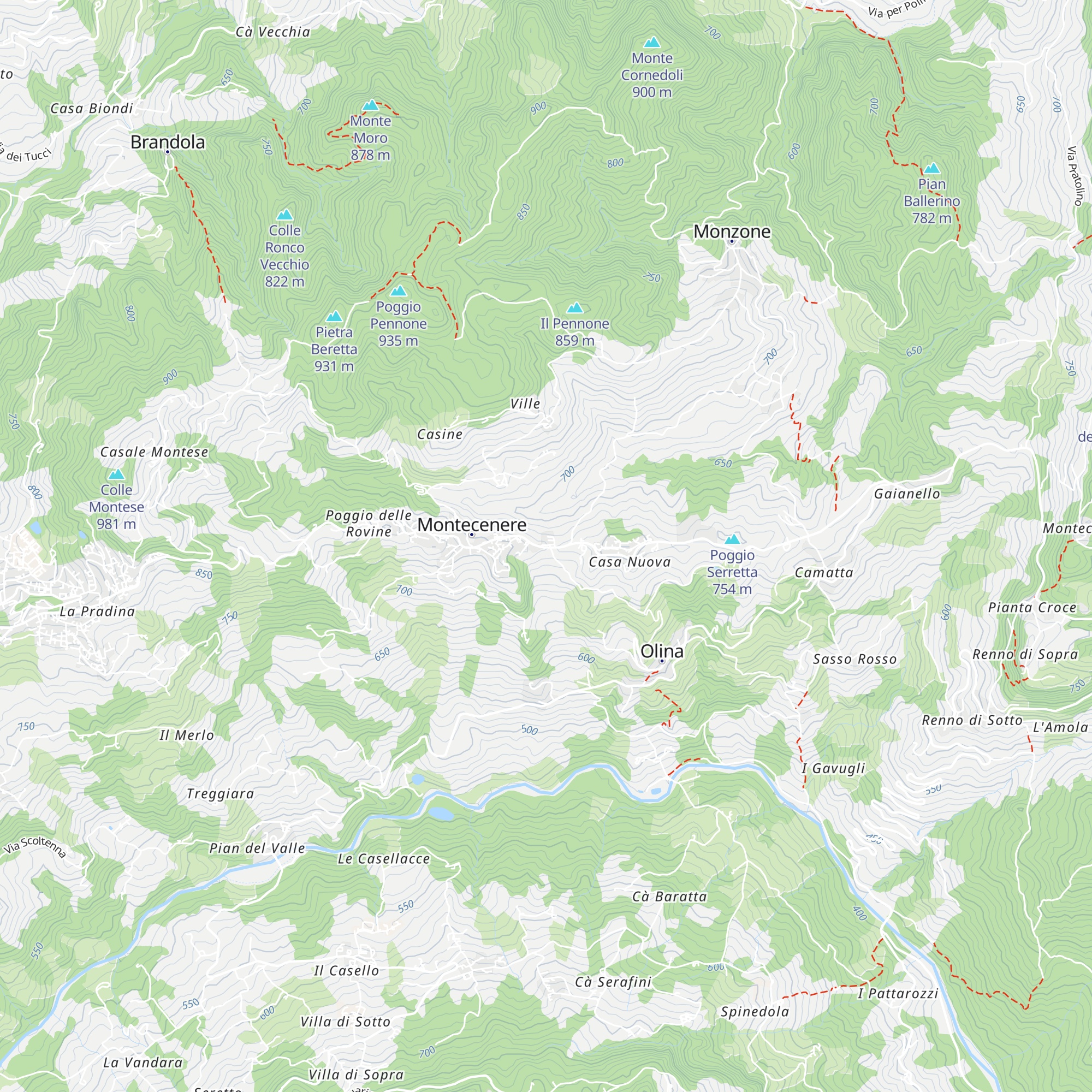 Capannaccia map