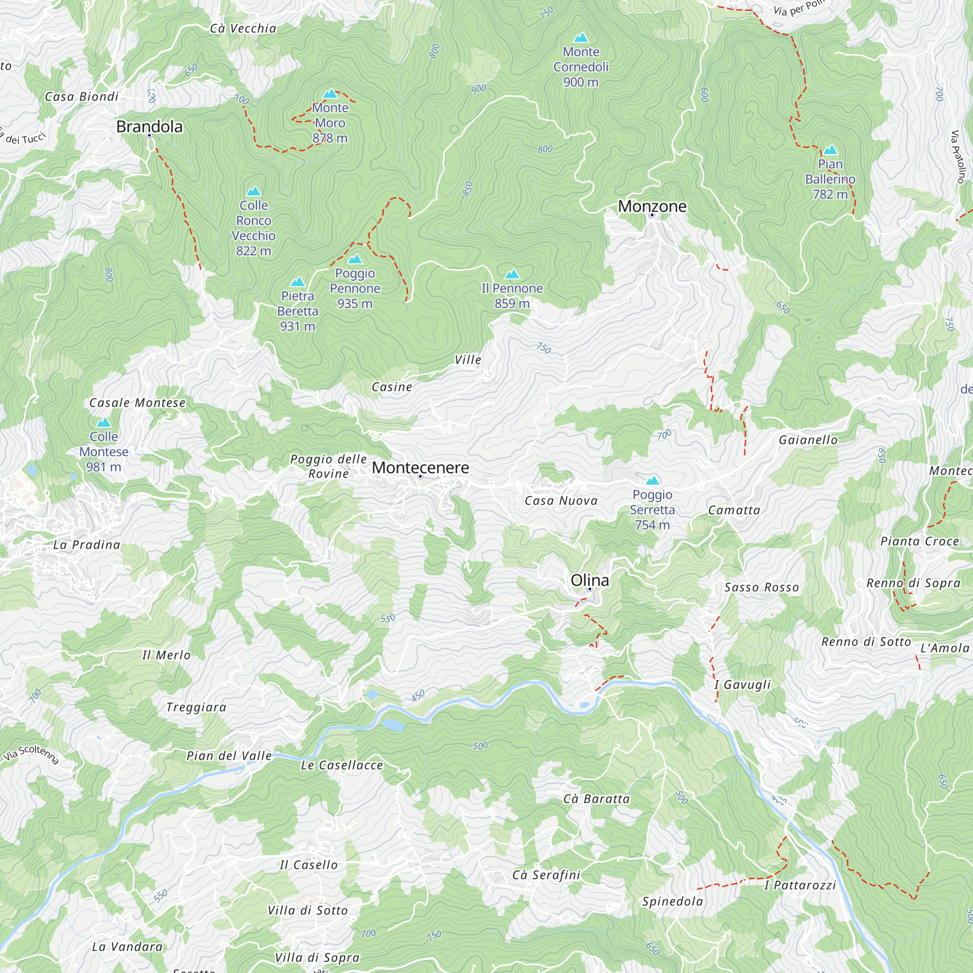 Capannaccia map