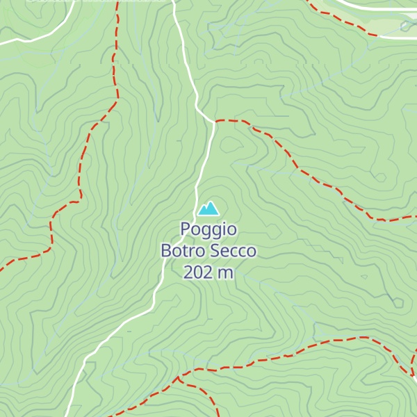 Map of Poggio Botro Secco