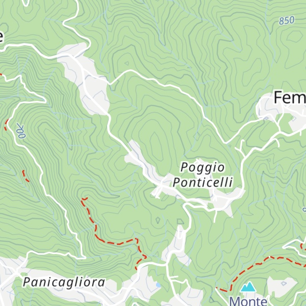 Map of Poggio Trenarecce