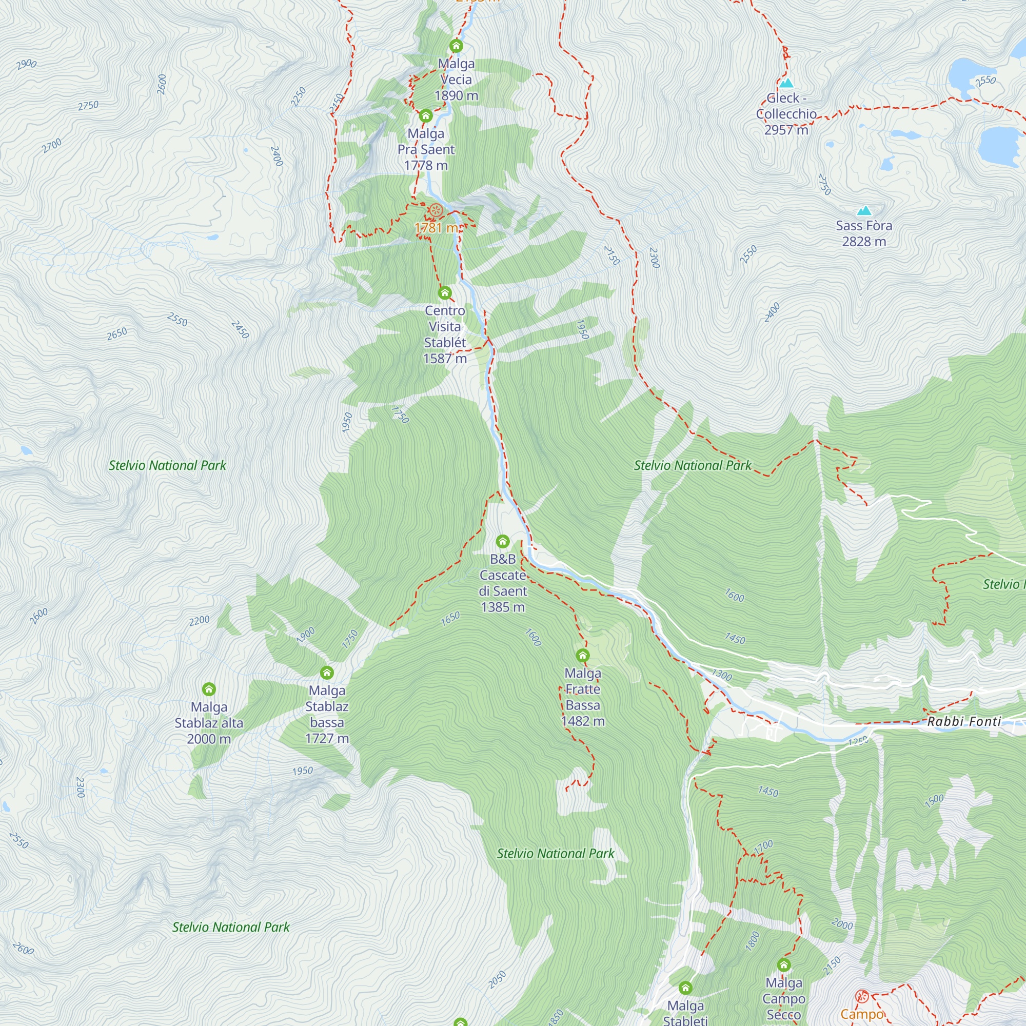 Al Fontanin map