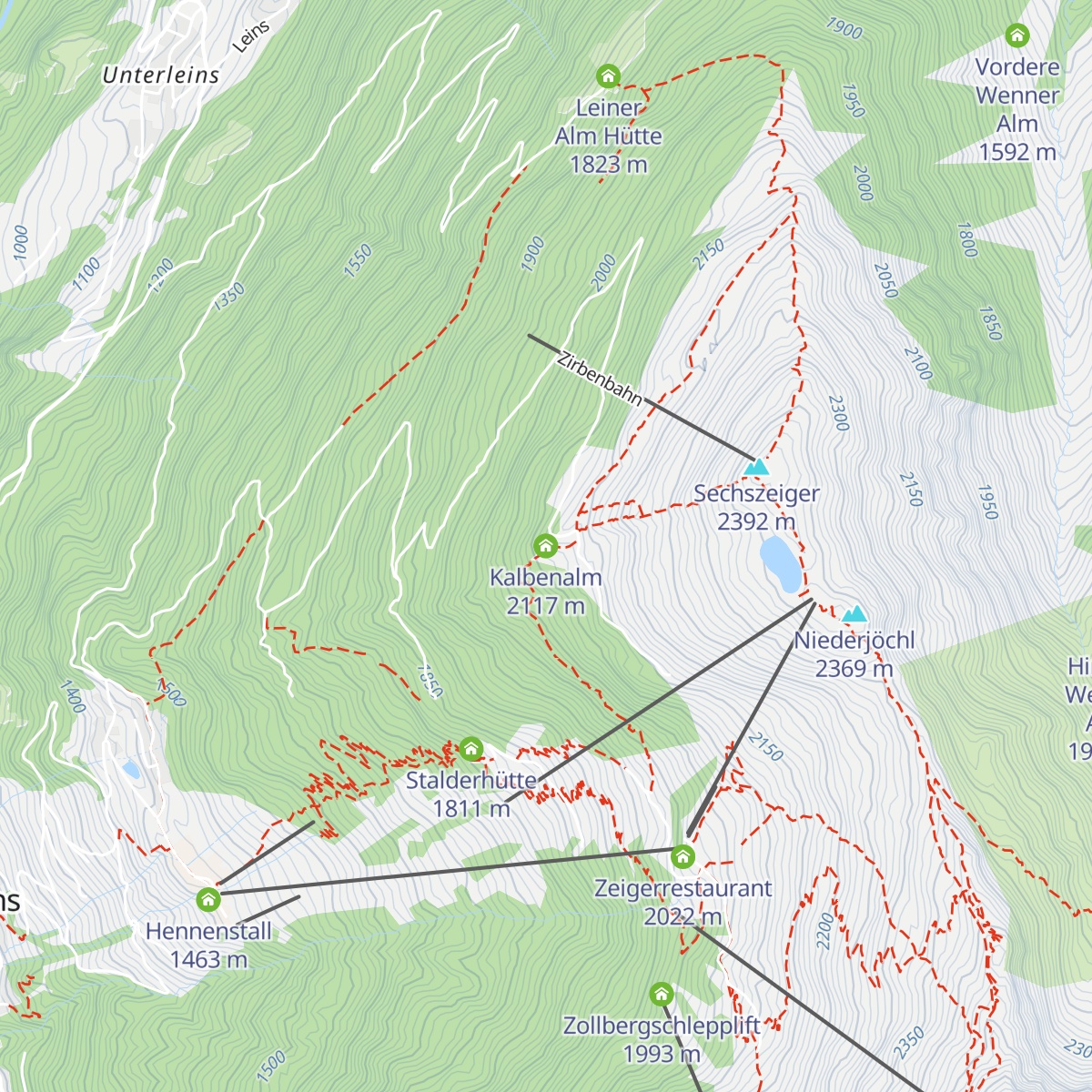 Kalbenalm map