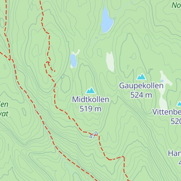 Map of Midtkollen