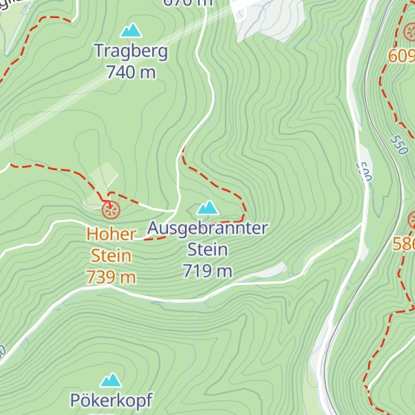 Map of Ausgebrannter Stein