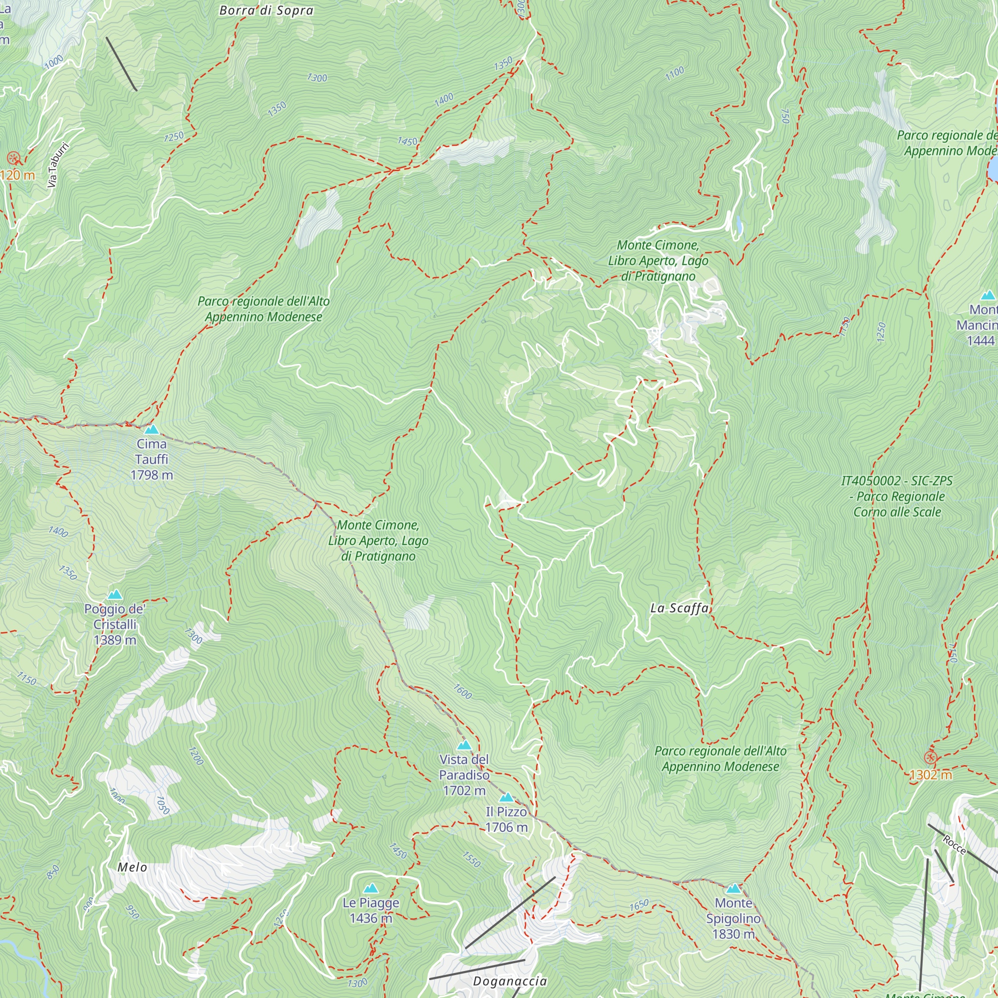 Capanno Tassoni map
