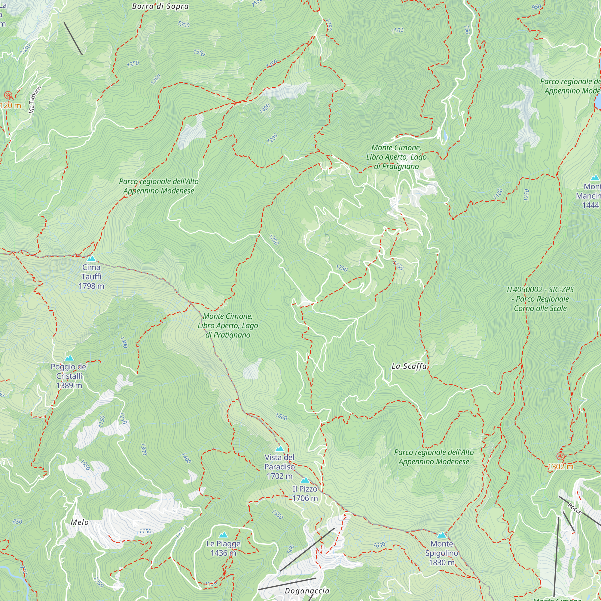 Capanno Tassoni map
