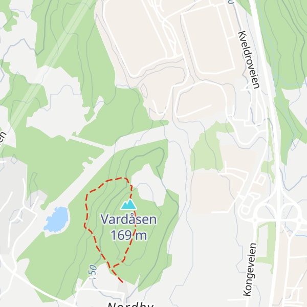 Map of Kirkerudåsen