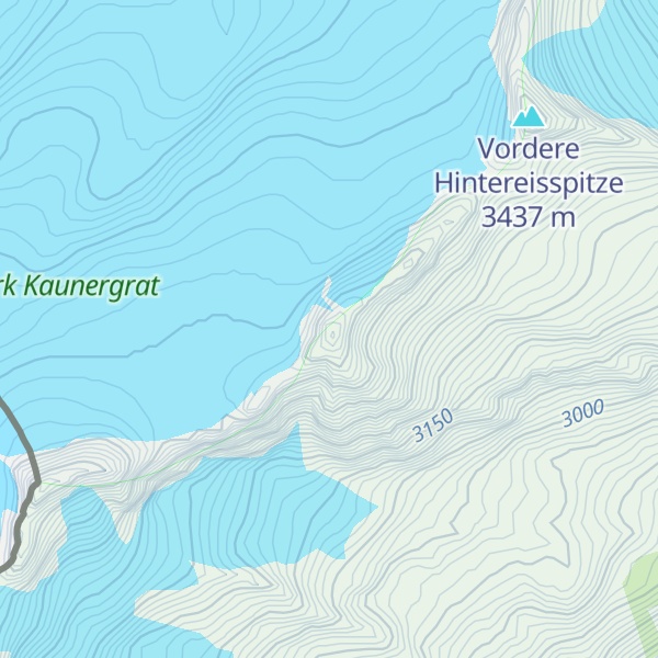 Map of Mittlere Hintereisspitze