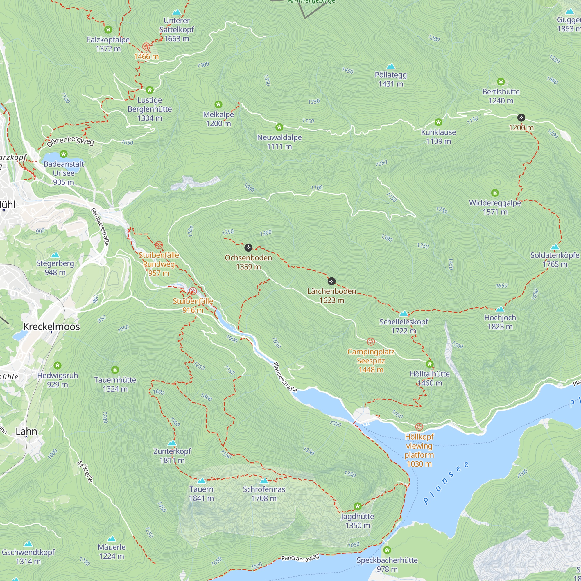 Tröglerhütte map