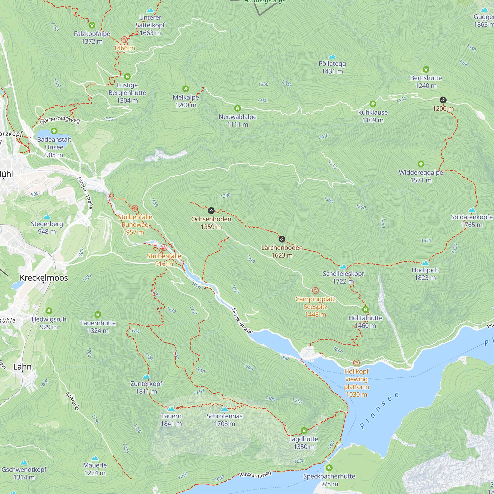 Tröglerhütte map