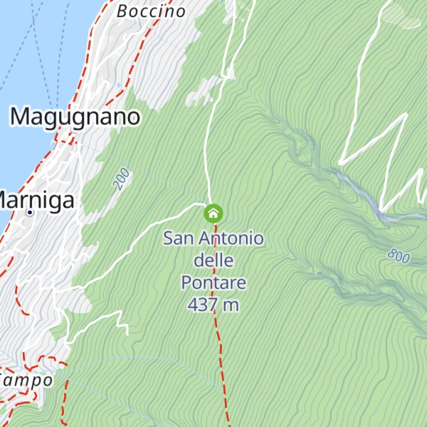 Map of San Antonio delle Pontare