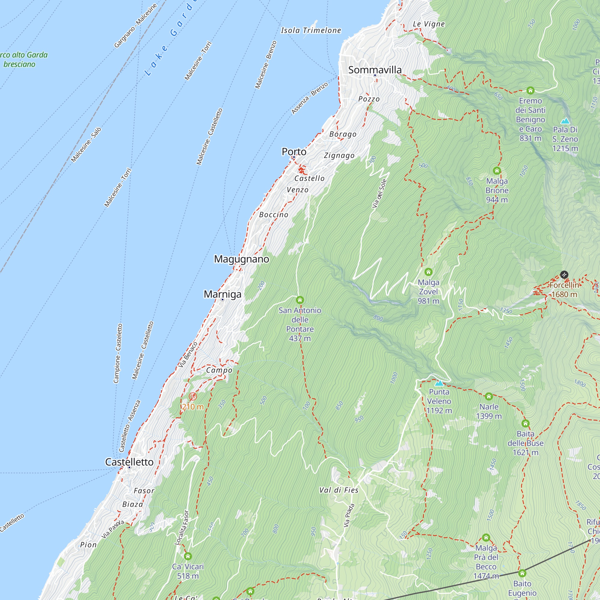 San Antonio delle Pontare map