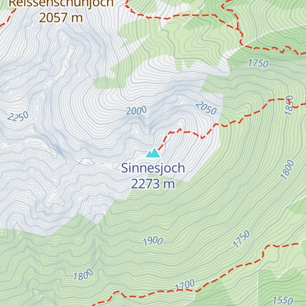 Map of Sinnesjoch