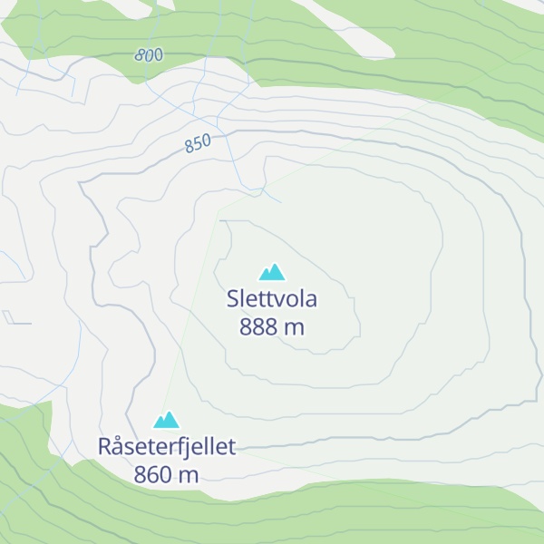 Map of Slettvola