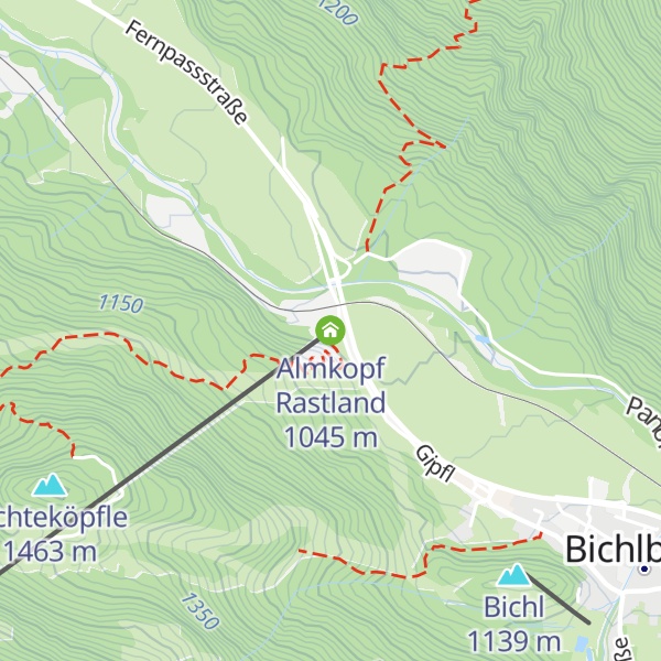 Map of Almkopf Rastland