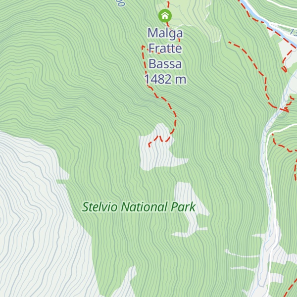 Map of Malga Fratte Alta