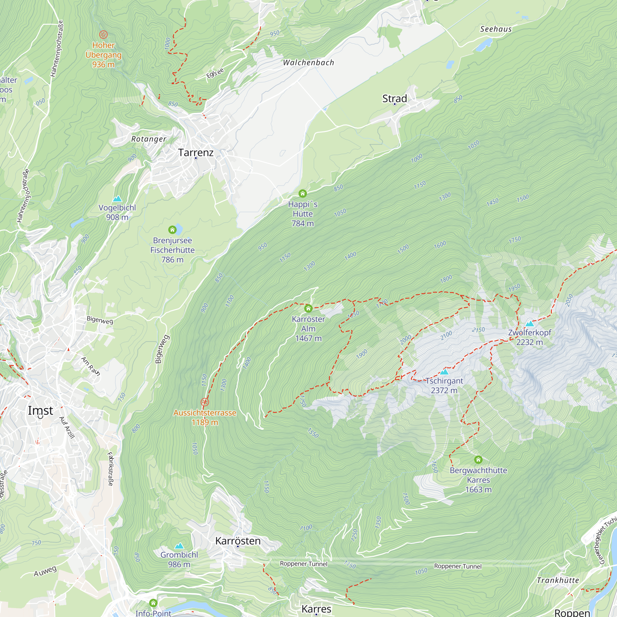 Karröster Alm map