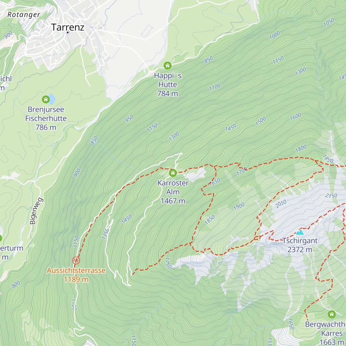 Karröster Alm map