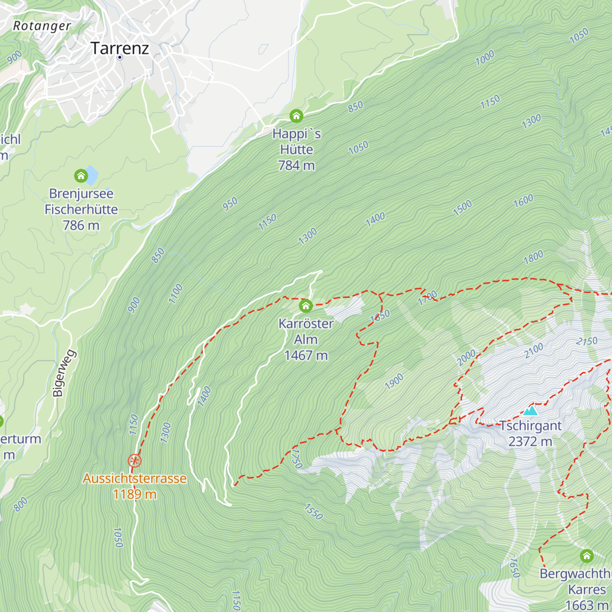 Karröster Alm map