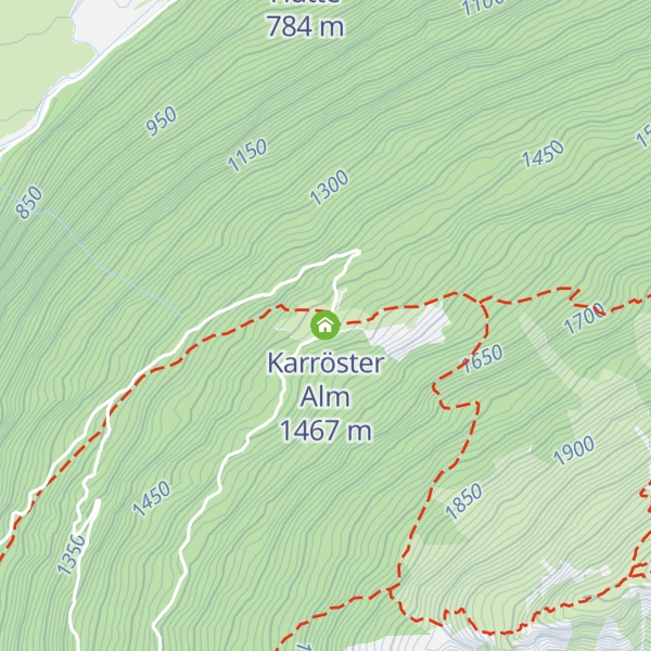 Map of Karröster Alm
