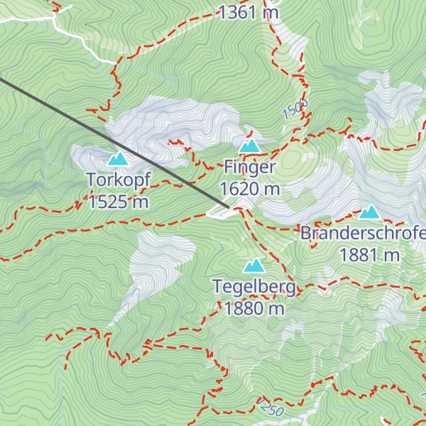 Map of Tegelberghaus