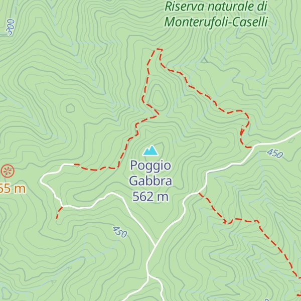Map of Poggio Gabbra
