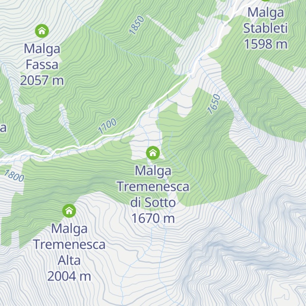 Map of Malga Tremenesca di Sotto